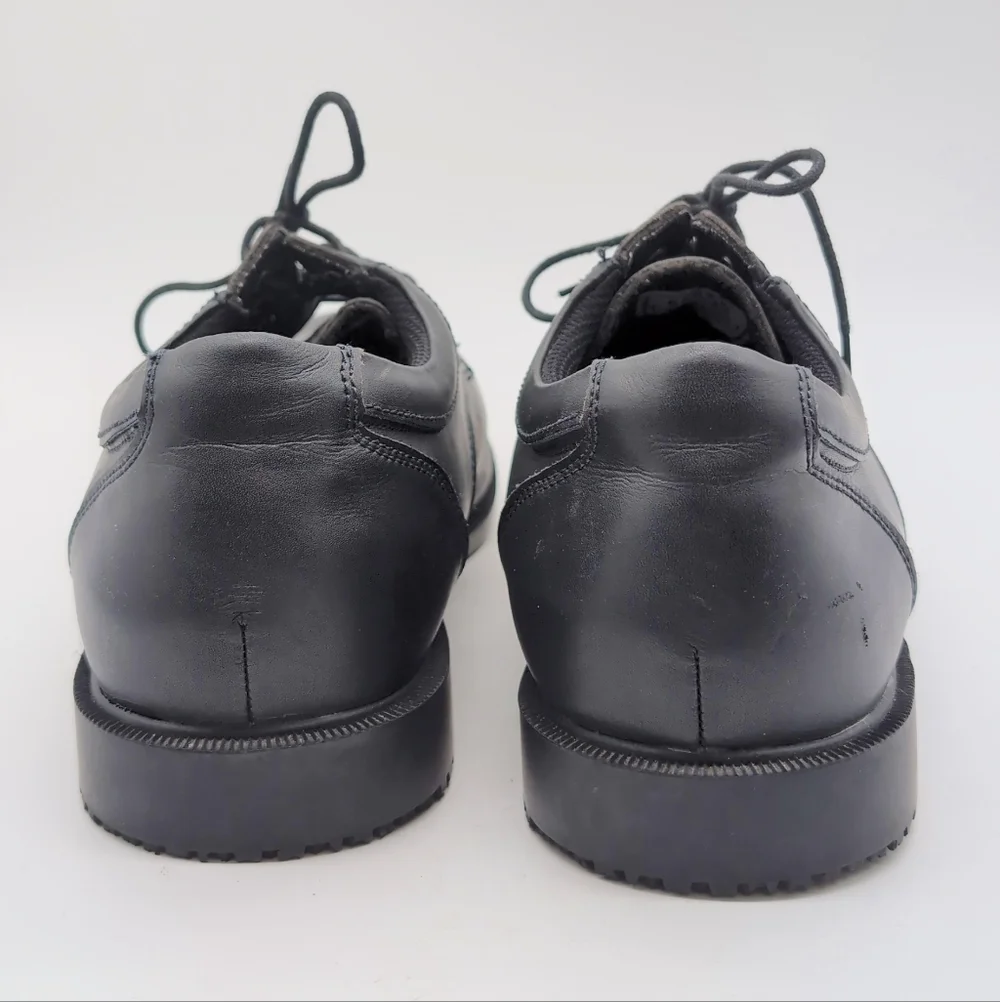Shoes For Crews Sz 14 W 6006W Black Leather Men's Work Shoes